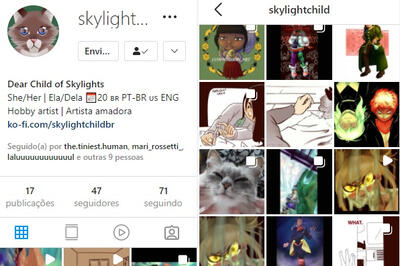 Instagram e DeviantArt: artes finalizadas